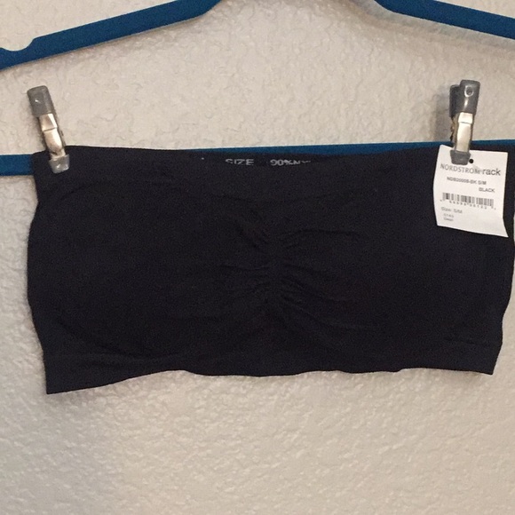 Nordstrom Other - NWT Bandeau Removable Pads Sz S/M Black